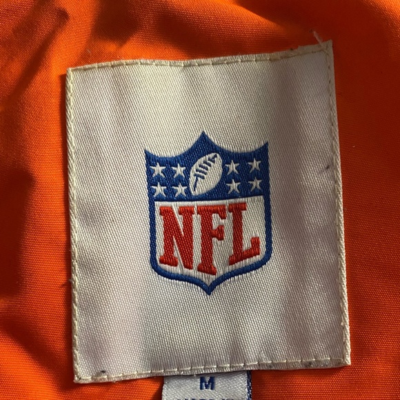 NFL Denver Broncos Safety Orange Hooded Winter Jacket - M - Picture 3 of 5
